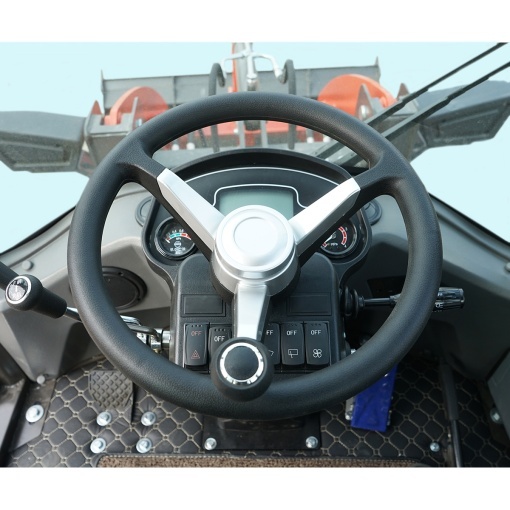 Buldoexcavator articulat compact 2.8T, motor diesel 50CP, cupa frontala si brat excavare spate THOR - Img 11