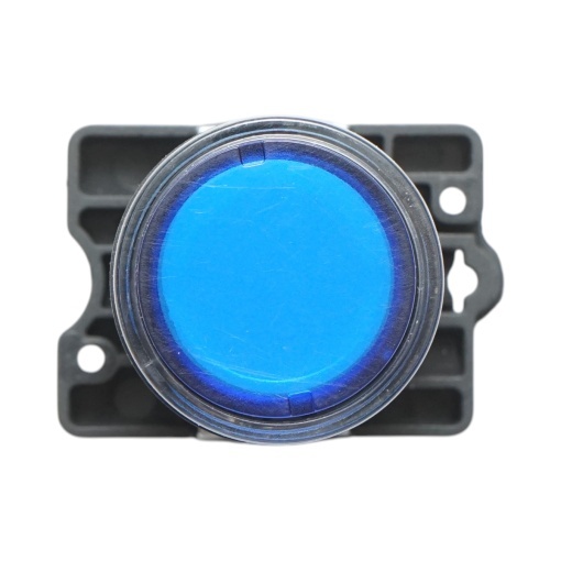 Buton indicator LED albastru cu rezistenta integrata 1NO, 220V, LAY5 Breckner Germany - Img 2