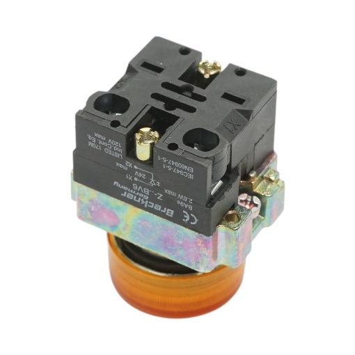 Buton indicator LED galben 24V LAY5 Breckner Germany - Img 4