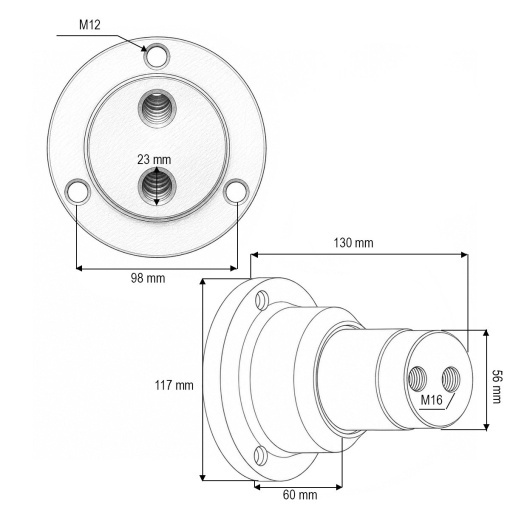 Butuc disc grapa cu talere Horsch cod OEM 23246700N, 3418900, PN60044 - Img 4