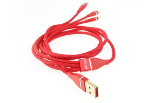 Cablu combinat Iphone/USB C/Micro USB 120cm - Img 2