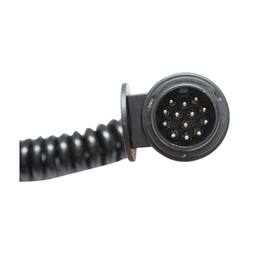 Cablu spiralat remorca 2.2m cu 2 fise tata 13 pini, 8 fire Breckner Germany - Img 4