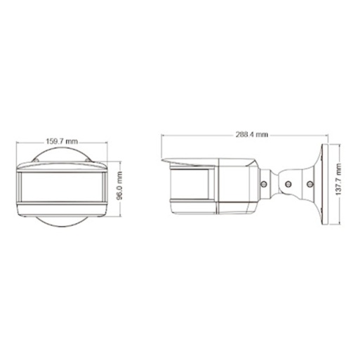 Camera supraveghere video PNI IP6424, 8MP, D-WDR, Zoom Digital, cu functii inteligente de detectie sau identificare, vedere panoramica 180 grade, 12V, POE, IP67 - Img 3