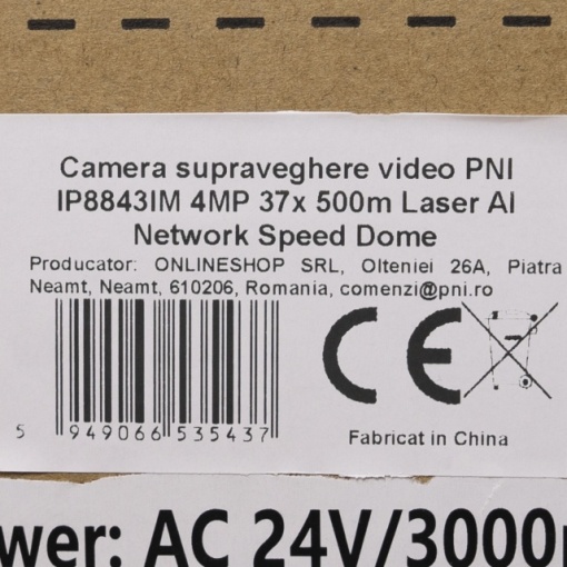 Camera supraveghere video PNI IP8843IM, Speed Dome, PTZ, 4MP, lentila 5.6-208mm, zoom optic 37x, functii AI, identificare autoturism pana la 500 metri, IP67 - Img 6