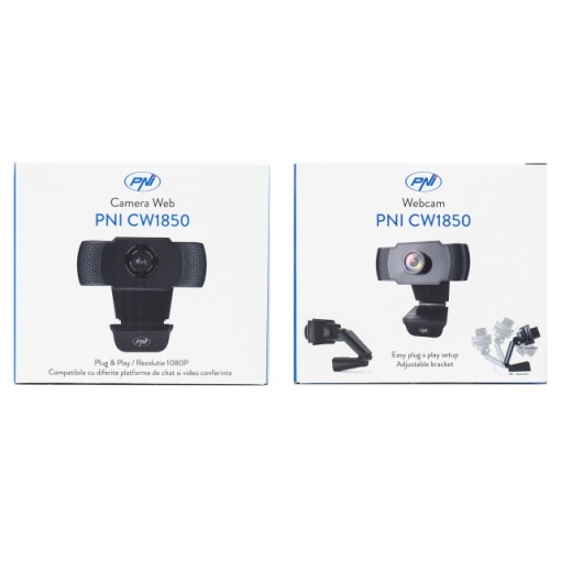 Camera Web PNI CW1850 Full HD 1080P 2MP, USB, clip-on, microfon stereo incorporat - Img 6