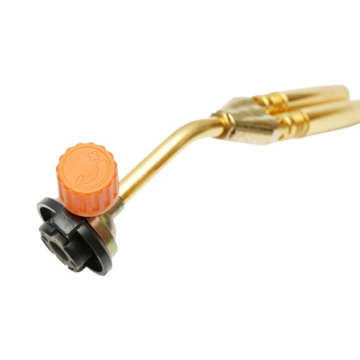 Cap arzator butelie gaz spray cu flacara dubla pentru lipire, rotire 360 grade, aprindere manuala, flacara reglabila 1300°C - Img 7