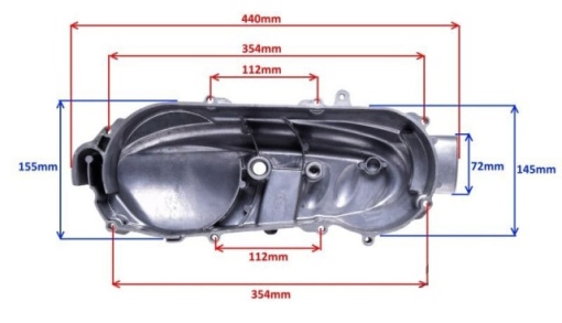 Capac curea transmisie Shineray ATV200 ST-9 - Img 2