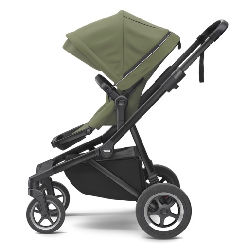 Carucior Thule SLEEK Cadru Negru si Copertina Soft Green (verde kaki) - Img 3
