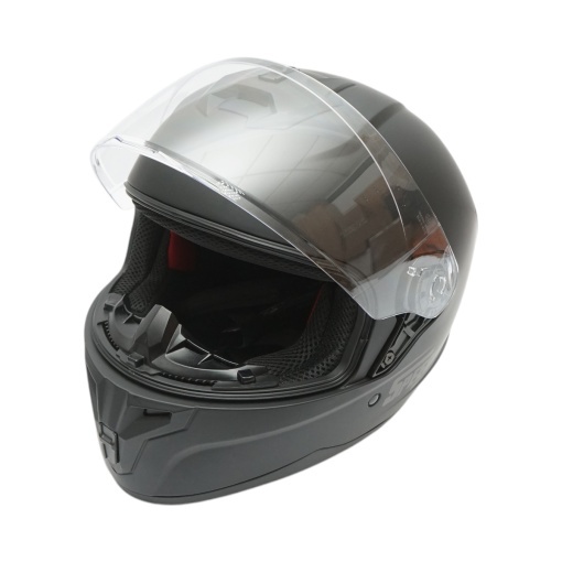 Casca moto integrala neagra cu viziera transparenta, marimea L Grit - Img 6