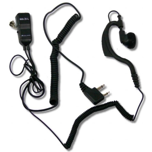 Casti cu microfon Midland MA21-L cu 2 pini pentru statii radio portabile - Img 4