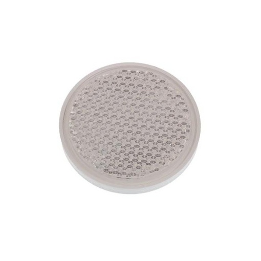 Catadioptru reflectorizant rotund alb cu surub