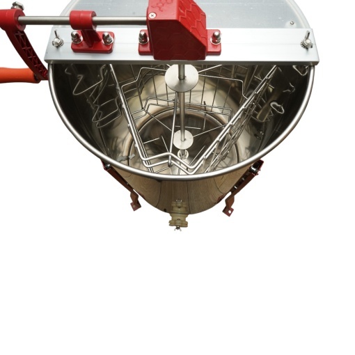Centrifuga manuala apicola, extractor miere din inox cu 3 rame - Img 5