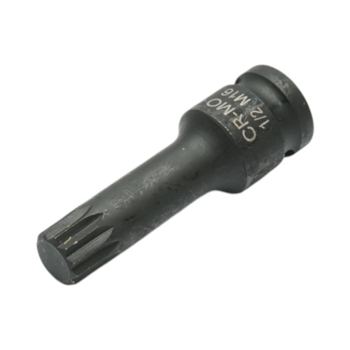 Cheie tubulara de impact bit spline M16, 78mm, patrat 1/2 inch Cr-Mo Breckner Germany - Img 2