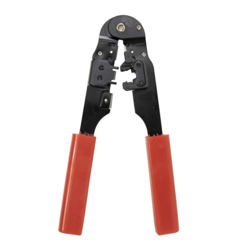 Cleste PNI SR5, pentru taiat, dezizolat cablu si sertizat mufe RJ45 CAT5, CAT6, rosu - Img 4