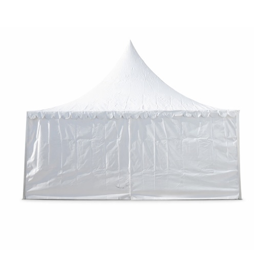 Cort evenimente pavilion tip pagoda 6x6m, alb impermeabil UV, acoperis PVC 950g/m2, cadru aluminiu 64x64x3mm - Img 6