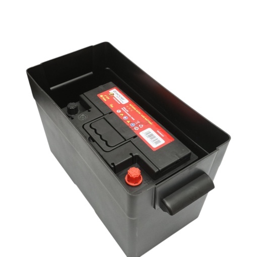 Cutie baterie auto 12V cu voltmetru DC 6-30V, intrerupator alimentare 100A, priza bricheta, afisaj LCD, 2xUSB 360x180x235mm - Img 4