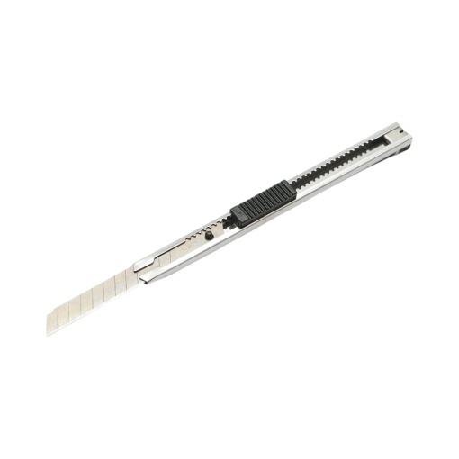 Cutit cutter profesional cu lama otel 9mm SK5, corp otel inoxidabil Crownman - Img 2