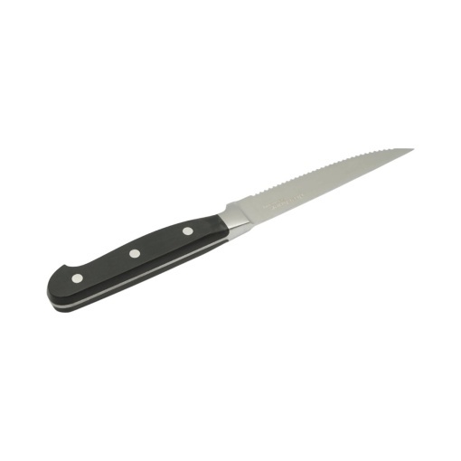 Cutit steak profesional 11cm, lama zimtata otel 5Cr15MoV, maner ABS negru Breckner Germany - Img 5