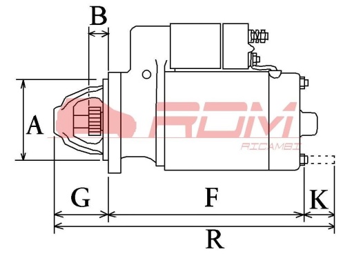 Demaror (motor de pornire) – Aixam – 6798031150, Z402 - Img 6