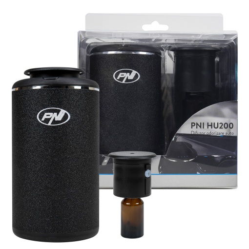 Difuzor odorizare auto PNI HU200 pentru uleiuri esentiale, cu acumulator, sticluta 10 ml inclusa - Img 6