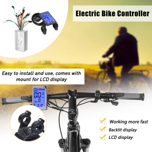 Display LCD-M5 + controller bicicleta electrica (36V, 48V - 500W) - Img 4