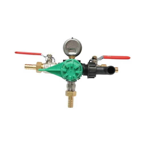 Distribuitor cu 2 cai, manometru glicerina inclus pentru erbicidator - Img 3