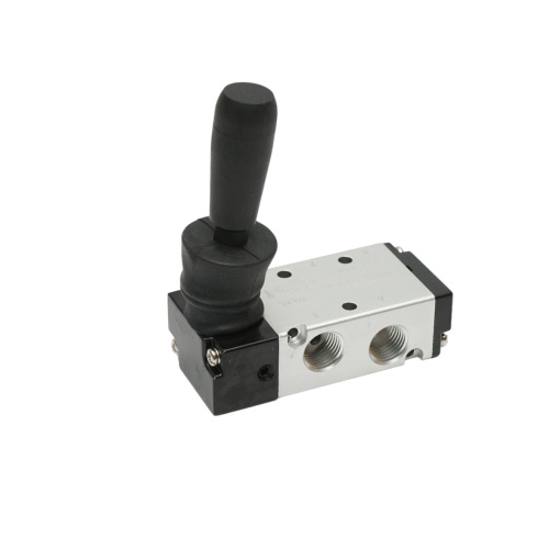 Electrovalva pneumatica cu maneta 3 circuite 1/4 inch 4H210-08 - Img 3