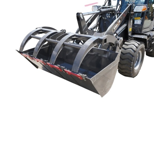 Incarcator frontal articulat WOLA 1T, 4x4, motor diesel 57CP, cupa cu gheara 0.8 m³ THOR - Img 6