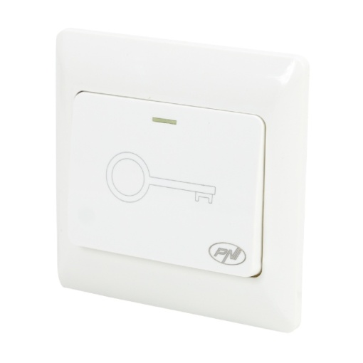Intrerupator de acces incastrabil PNI PB101, contact iesire NO/COM, max. 36V 3A, alb - Img 3