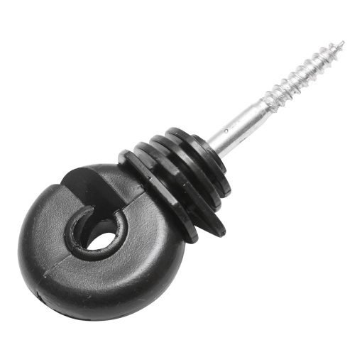 Izolator compact negru fi 5.4mm 87x37mm gard electric Mezofarm - Img 3