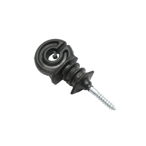 Izolator inelar PP ECO negru mat pentru fir gard electric Breckner Germany - Img 3