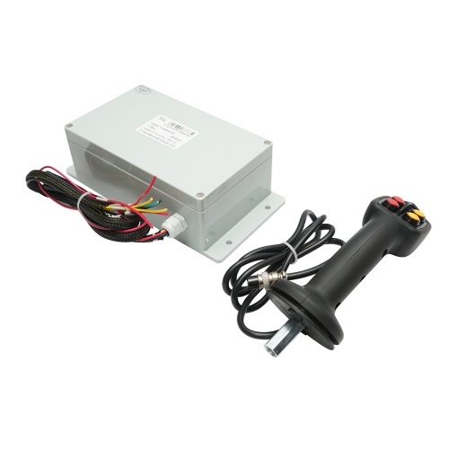 Joystick electric 4 butoane cu modul de comanda 24V - Img 3