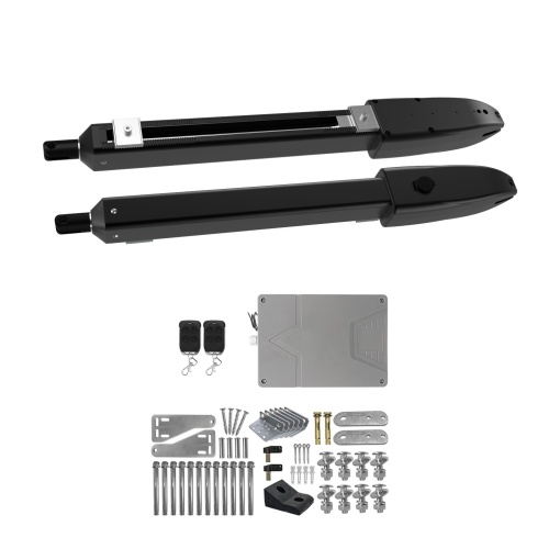 Kit automatizare porti batante PNI MAB340S cu 2 motoare telecomenzi si panou de control lungime poarta 2 x 3m max greutate poarta max 350Kg cu limitator - Img 2