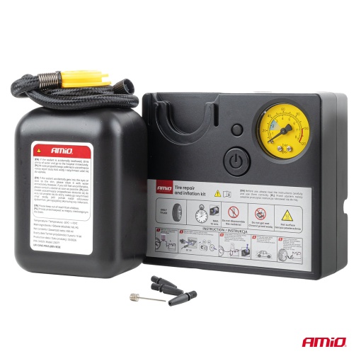 Kit reparatie anvelopa cu compresor 12V Amio - Img 6