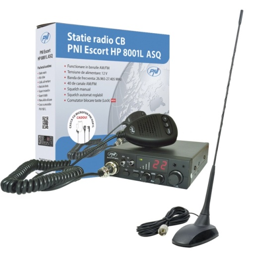 Kit Statie radio CB PNI ESCORT HP 8001L ASQ + Antena CB PNI Extra 48 cu magnet - Img 4