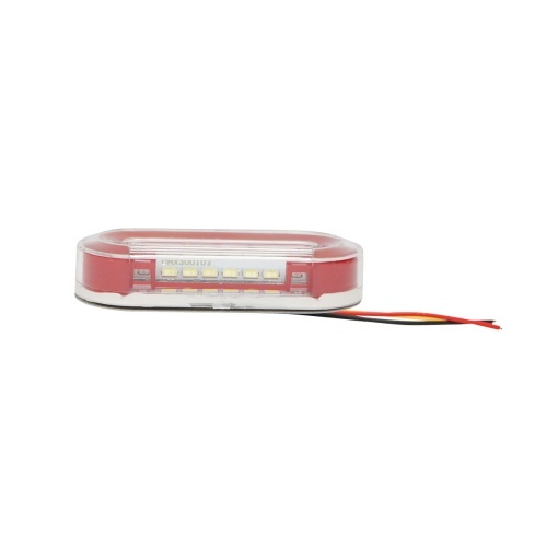 Lampa laterala de gabarit rosu-alb cu 6 LED-uri 24V Breckner Germany - Img 4