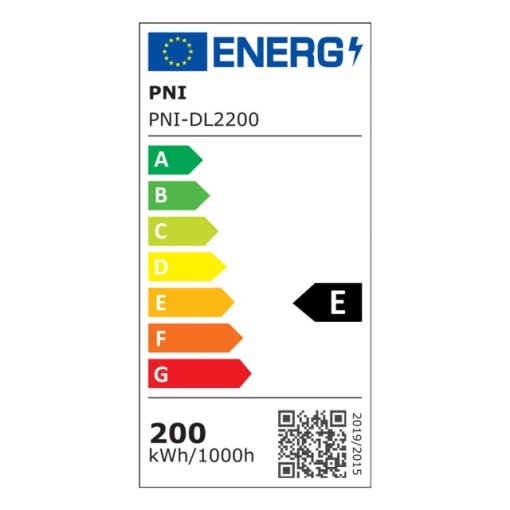 Lampa LED PNI D-Light 2200 tip High Bay, 200W, 27000lm, 6500K, alimentare 230 V, IP65, pentru iluminat industrial in spatii cu inaltime mare - Img 3