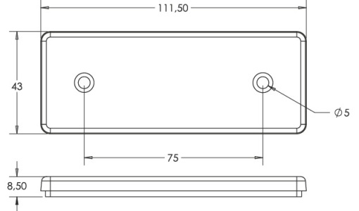 Lampa pozitie alba cu led - Img 2