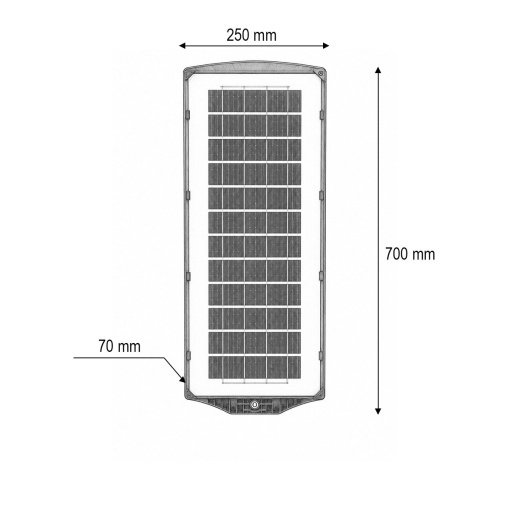 Lampa solara LED iluminat stradal 300W cu panou solar 15W, baterie LiFePO4 12000mAh, senzor miscare, telecomanda, prindere stalp IP67 Breckner Germany - Img 4