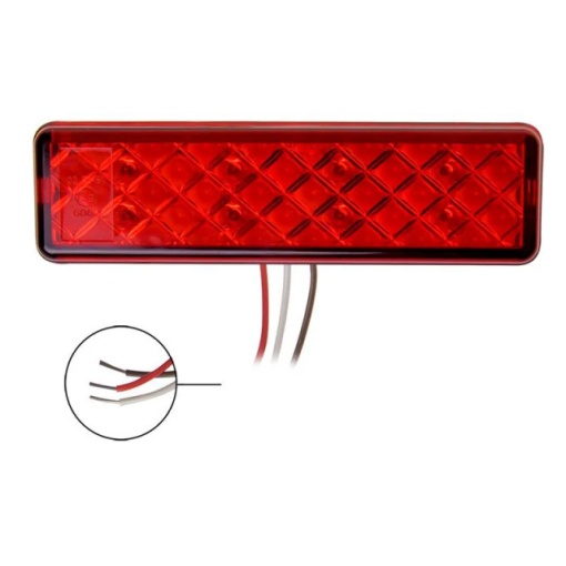 Lampa spate cu 2 functii led 135x38mm 12/24V WATERPROOF - Img 3