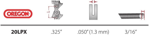 Lant drujba Oregon 32 dinti - pas 3.25 - 1.3mm (21LPX064E) - Img 2