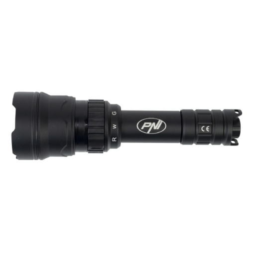 Lanterna PNI Adventure F300 cu 3 culori lumina alb, rosu, verde, distanta 650m si 620lm - Img 4