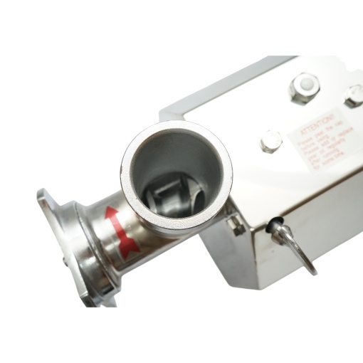 Masina de tocat carne electrica inox 600W, 220V, capacitate 100 kg/h, adaptor carnati, 2 site si 2 cutite incluse 340x185x365mm - Img 8