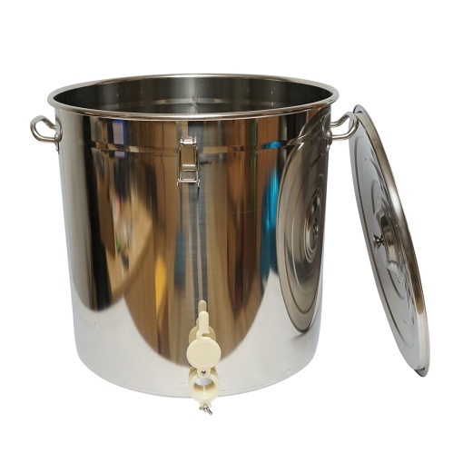 Maturator din inox cu capac pentru miere de albine 100Kg - Img 2