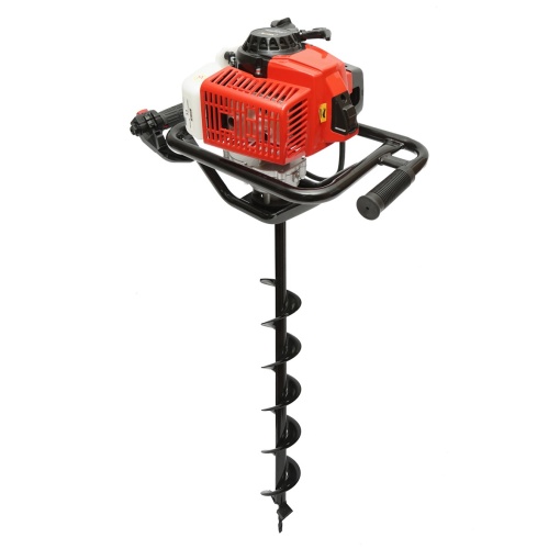 Motoburghiu foreza de pamant pe benzina 2.8CP, 2T 52cc, 3 burghie incluse 100mm, 150mm, 200mm THOR - Img 5