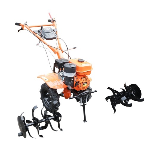 Motocultor 7.5CP cu freza 100cm, motor benzina 4 timpi 212cc OHV, viteze 2+1, transmisie pinioane, roti 4.00-8 Breckner Germany - Img 2