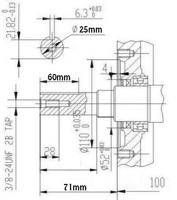 Motor benzina Zongshen GB420 13CP (ax: 25 x 60mm) - Img 2