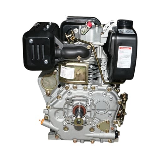 Motor diesel 10CP 186F, 418cc, turatie 3600rpm, ax rotund filetat 25.4mm, pornire sfoara Breckner Germany - Img 3