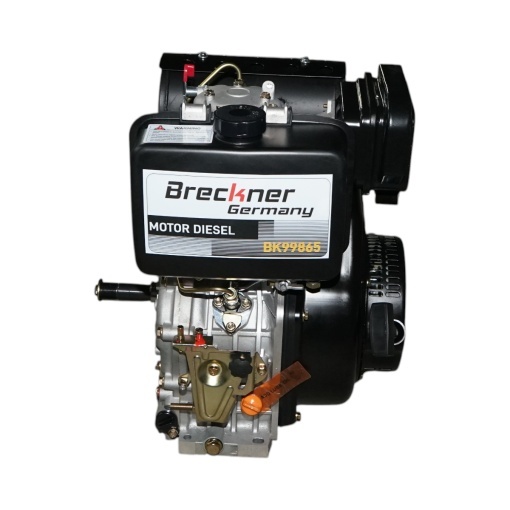 Motor diesel 13CP 192F, 498cc, turatie 3600rpm, ax rotund filetat 25.4mm, pornire sfoara Breckner Germany - Img 2