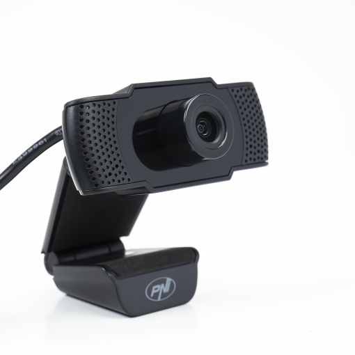 Pachet Camera Web PNI CW1850 Full HD 1080P 2MP, USB, clip-on si sticky Pad Drapel inclus - Img 2